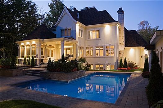 房子,游泳池