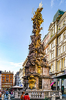 奥地利,维也纳,黑死病纪念柱,plague,column