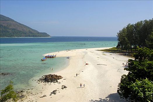 白色,沙滩,苏梅岛,泰国