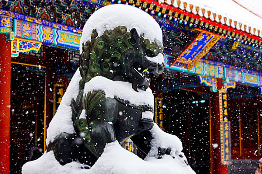 北京颐和园雪景