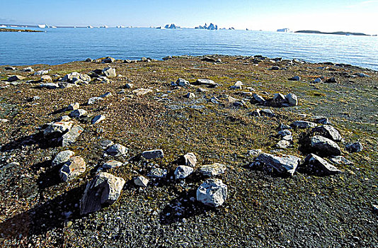 石头,放置,圆,拿着,帐篷,文化,场所,格陵兰