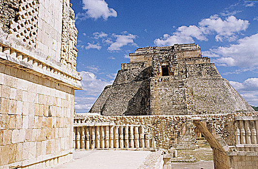 墨西哥,尤卡坦半岛,乌斯马尔,巫师金字塔