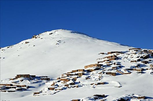 大阿特拉斯山,滑雪胜地,传统,房子