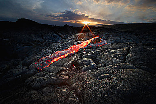 火山,流动