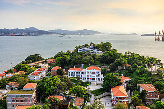 中国厦门鼓浪屿全景