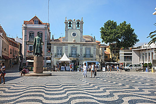 城镇广场,卡斯卡伊斯,葡萄牙