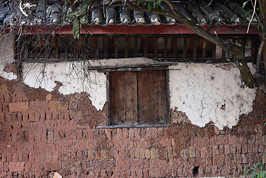 中国传统农村建筑土墙