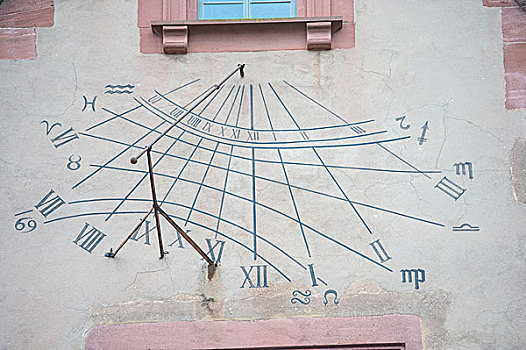 日晷,建筑,海德堡,德国