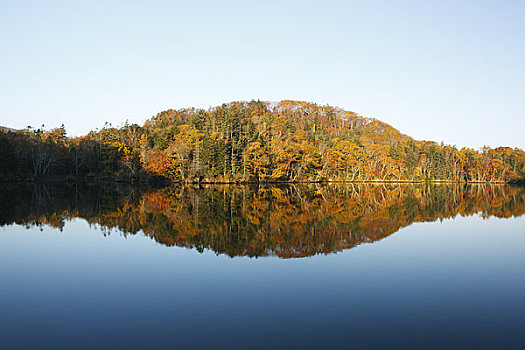 湖,秋天