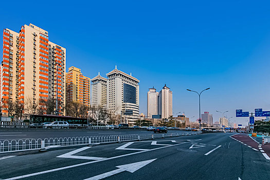 北京市阜成门南大街都市环境建筑