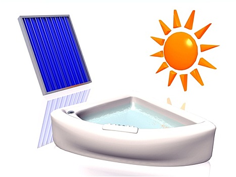 太阳能,浴缸