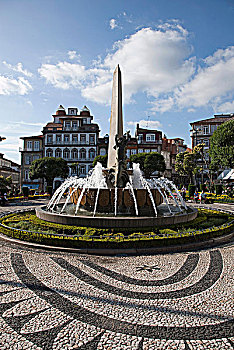 方尖塔,喷泉,共和国,布拉加,葡萄牙,2009年