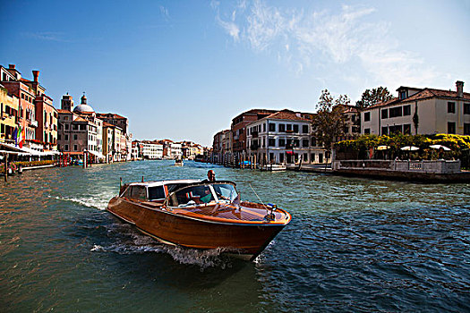 欧洲,意大利,威尼斯,大运河,水上出租车,停止