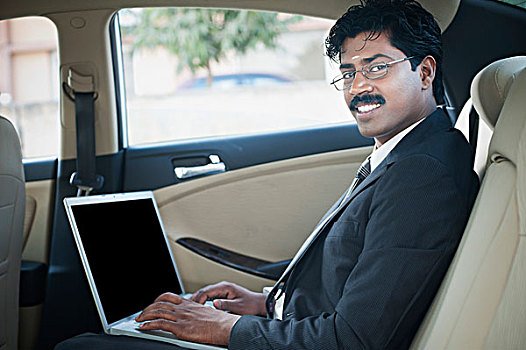 南,印度,商务人士,笔记本电脑,汽车