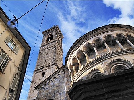 大教堂,贝加莫,伦巴第,意大利
