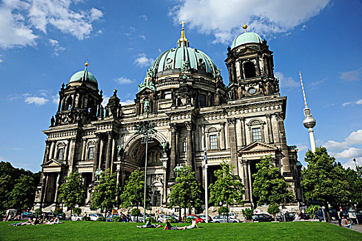 柏林大教堂,博物馆,岛屿,世界遗产,地区,柏林,德国,欧洲
