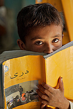 阿富汗,男孩,课本,清真寺,学校,乡村,近郊,城市,赫拉特,女孩