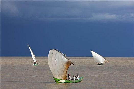 肯尼亚,地区,捕鱼者,帆船,捕鱼,维多利亚湖