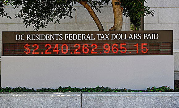 展示,税,美元,华盛顿特区,美国