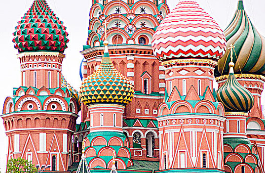 建筑细节,大教堂,红场,莫斯科,俄罗斯