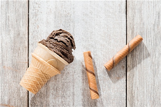 褐色,冰淇淋