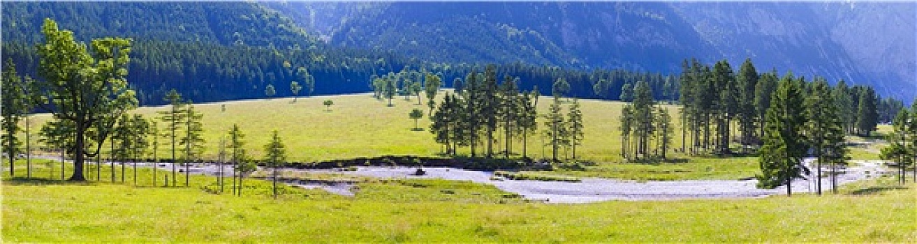 全景,风景,卑尔根,山