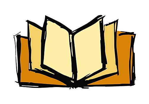 天空商务人士,拿着,笔记本翻书,女人,手,插画合成效果,图像,拿着,翻书