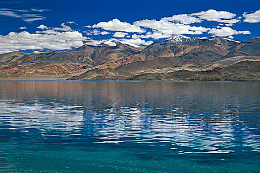 高海拔,湖,印度,喜马拉雅山,查谟-克什米尔邦,北印度,亚洲