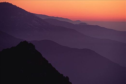 风景,西部,内华达山脉,山麓,国家公园,加利福尼亚