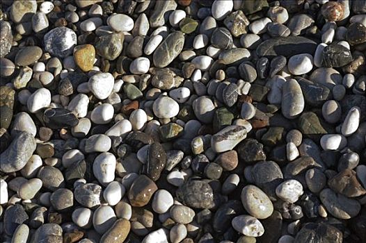小,鹅卵石,石头,海滩