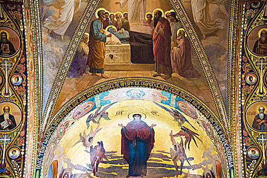 象征,圣母升天大教堂,圣母玛利亚,圣彼得堡,俄罗斯