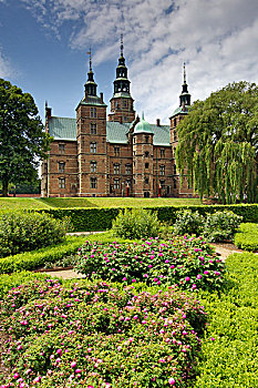 城堡,花园,哥本哈根