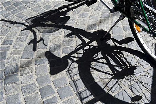 自行车,影子