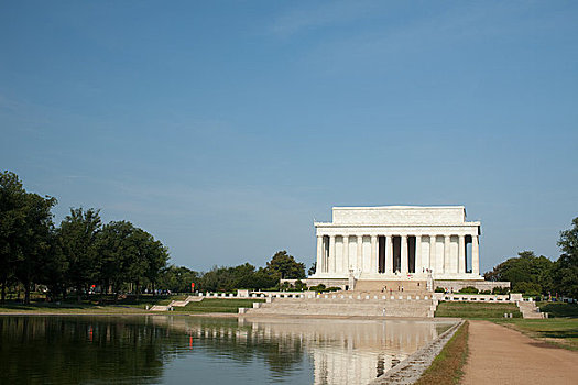 林肯纪念馆,倒影,华盛顿特区,美国
