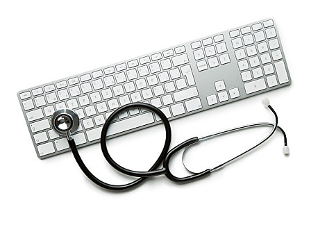 医疗,听诊器,电脑键盘