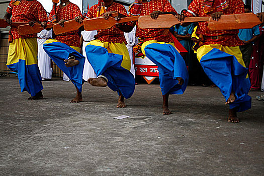 舞者,表演,文化,节目,艾滋病,白天,条理,女人,正面,孟加拉,中国,会议,中心,达卡,十二月,2007年