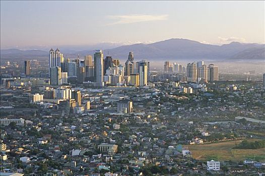 菲律宾,马尼拉,区域,天际线