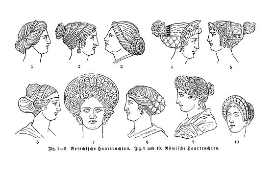 古希腊发型图片