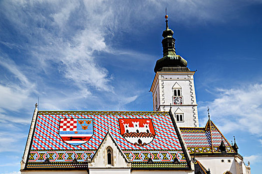 教堂,萨格勒布,克罗地亚,欧洲
