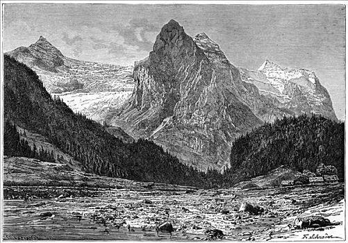 冰河,瑞士,19世纪,艺术家