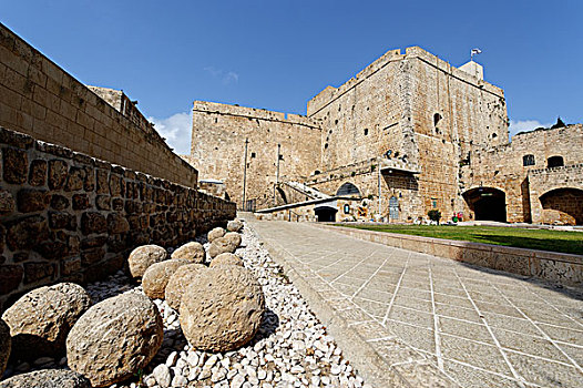 城堡,历史,地区,英亩,阿卡古城,世界遗产,以色列,中东