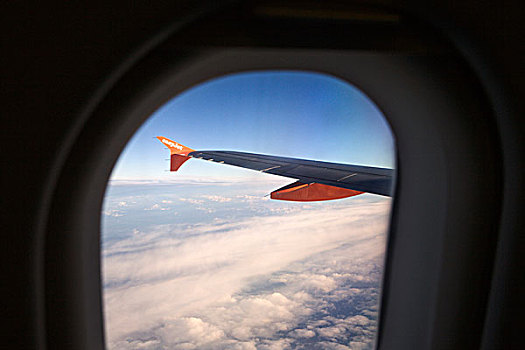 风景,窗户,左边,翼,空中客车,航空公司,飞行