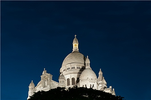 夜景,圣心堂,巴黎