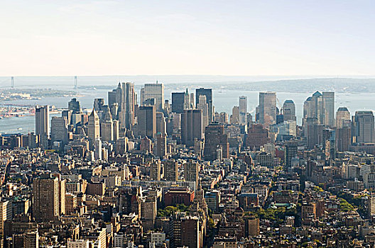纽约,全景,摩天大楼