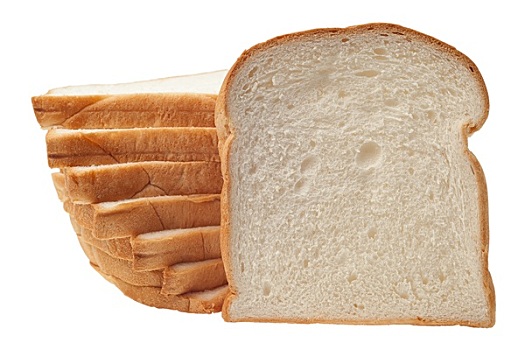 面包,一堆,白色背景,背景