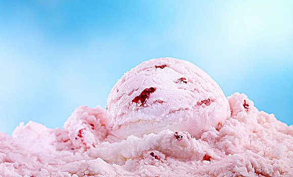 舀具,酸奶,草莓冰激凌