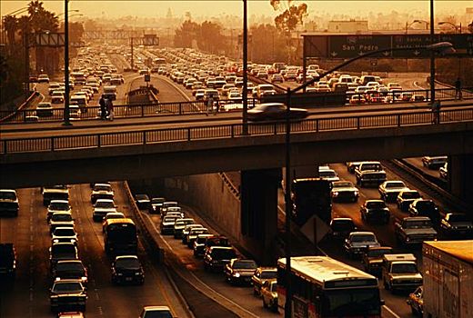 交通,高速公路,洛杉矶,加利福尼亚