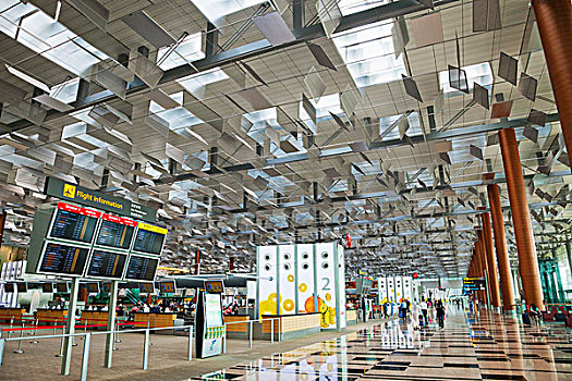 新加坡,国际机场,航站楼,登记区