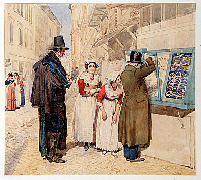 新郎,选择,未婚妻,1838年,艺术家