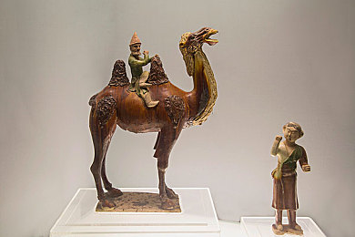 釉陶骆驼图片